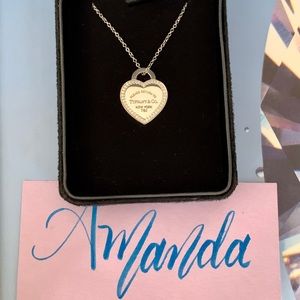 Authentic Tiff & Co. RTT diamond heart necklace!